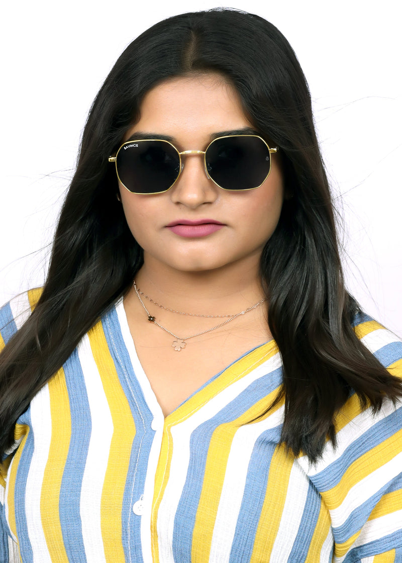 Bavincis Baycan Gold And Black  Edition Sunglasses