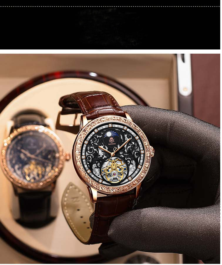 Bavincis Knox Black and Brown I Automatic Watch - BAVINCIS
