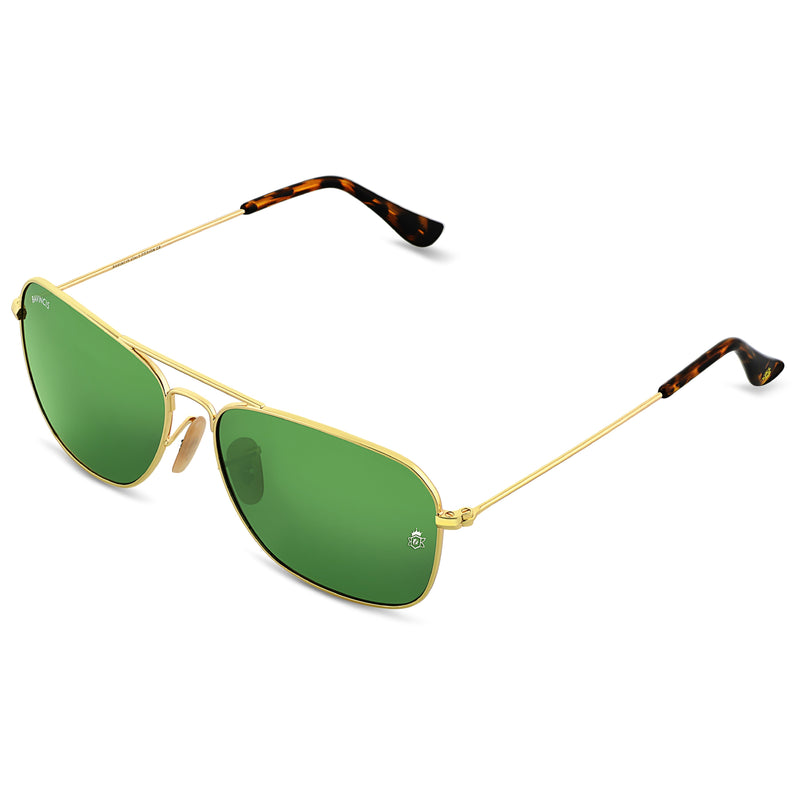 Bavincis Carloz Gold And Green Edition Sunglasses - BAVINCIS