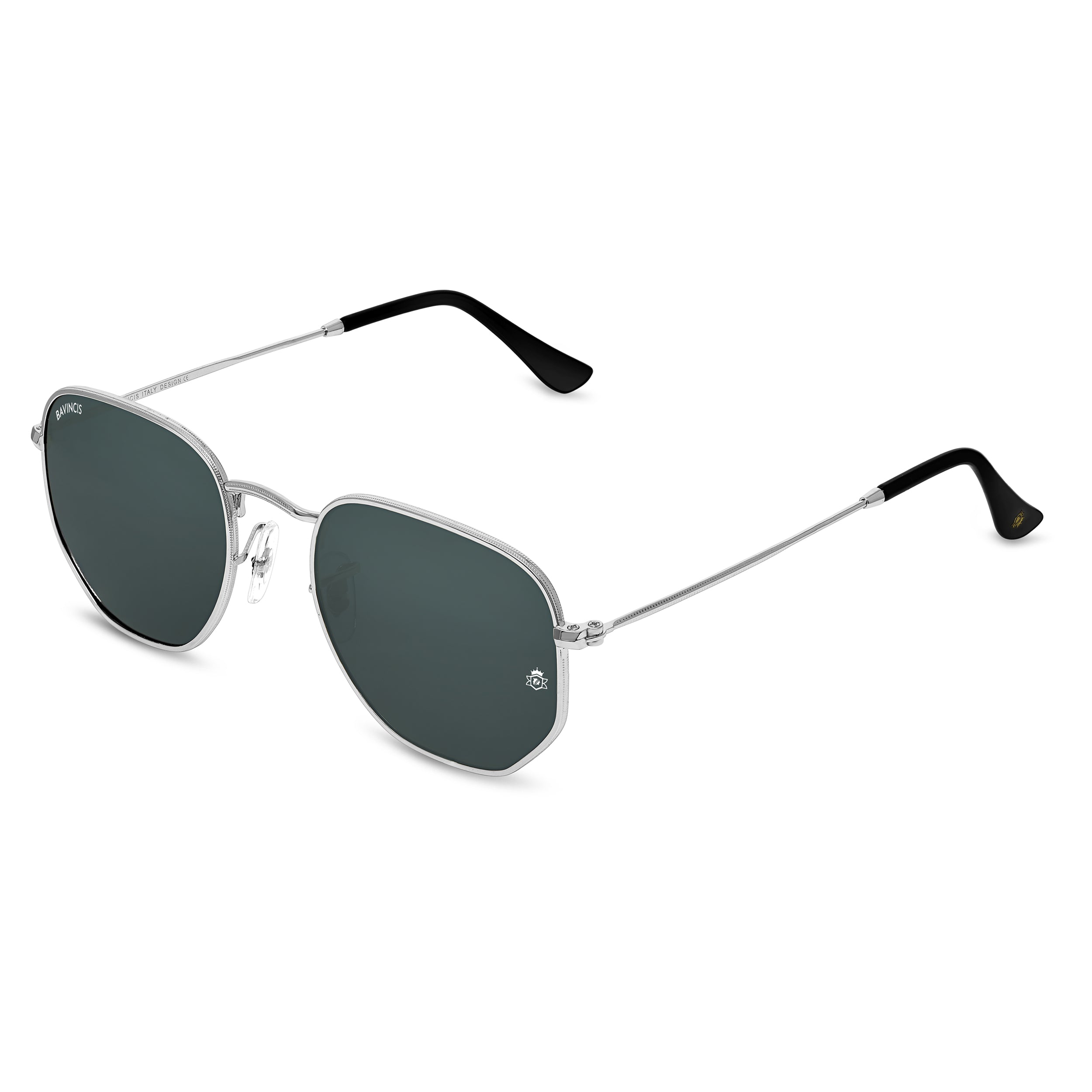 Bavincis Gemini Silver And Black Edition Sunglasses