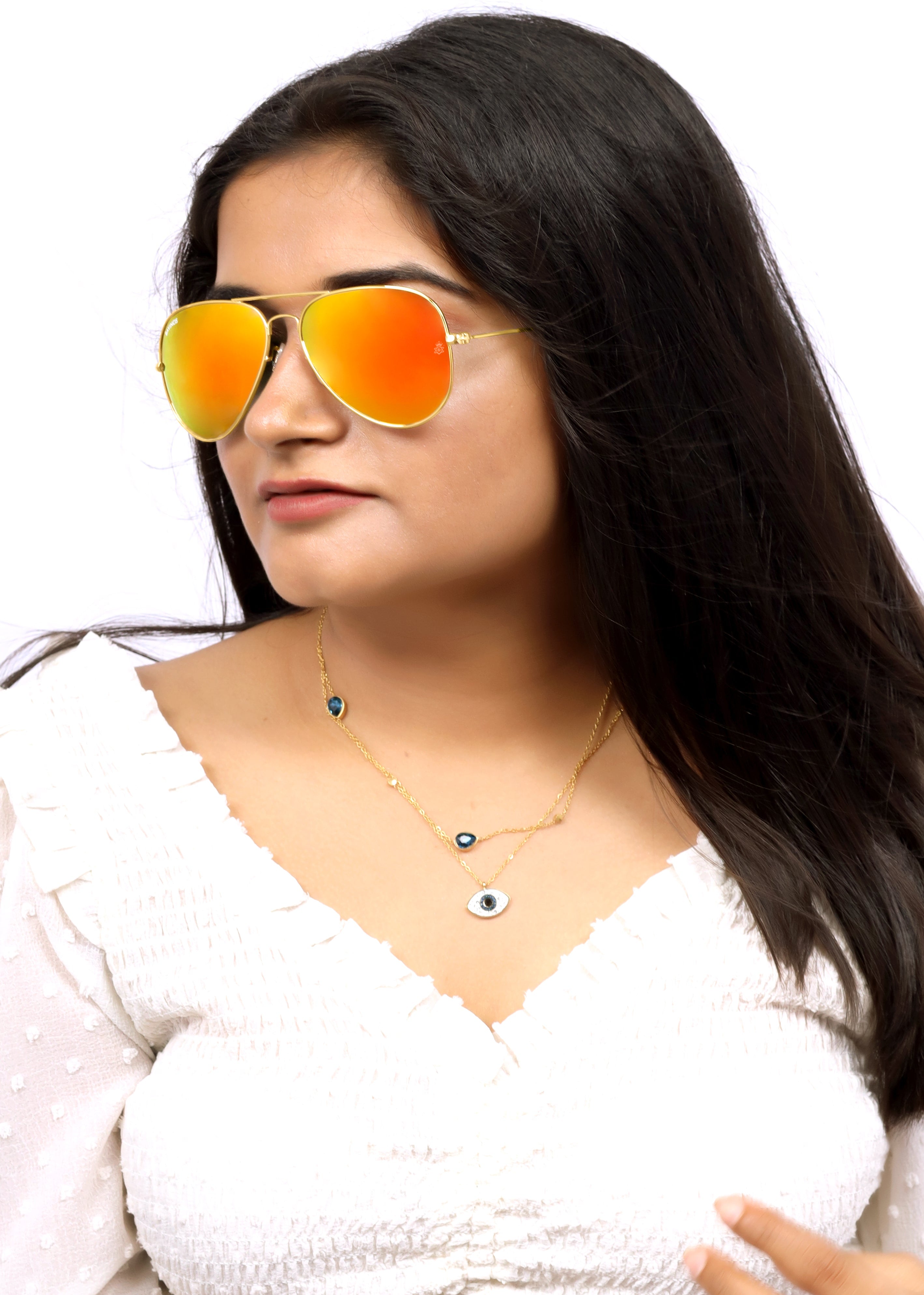 Bavincis Tommy Gold And Orange Mercury Edition Sunglasses