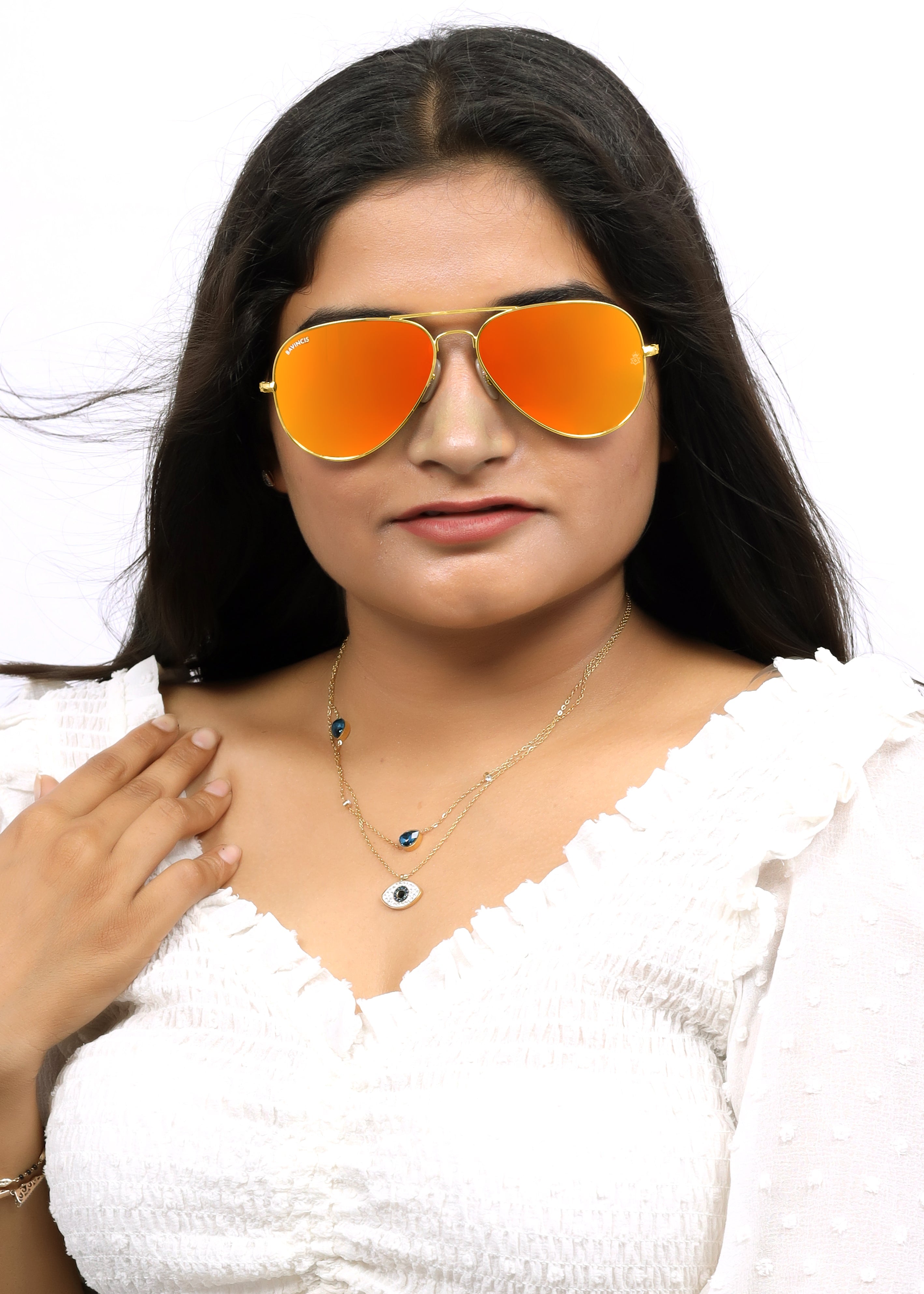 Bavincis Tommy Gold And Orange Mercury Edition Sunglasses