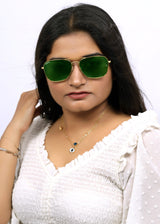 Bavincis Carloz Gold And Green Edition Sunglasses