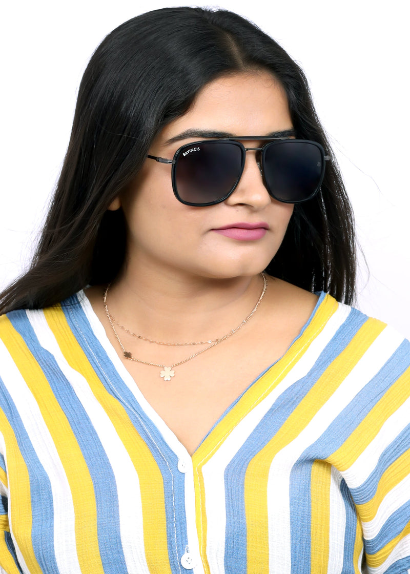 Bavincis Wink Black  And Grey Gradient Edition Sunglasses