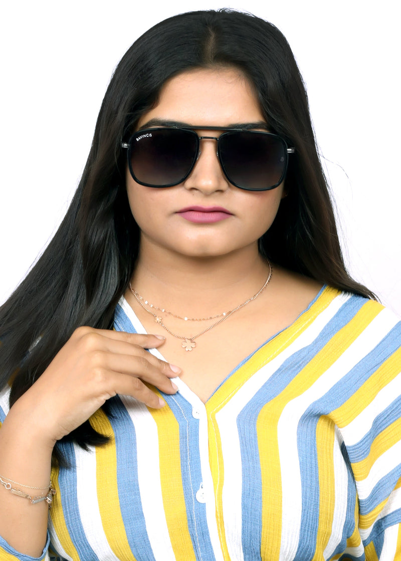 Bavincis Wink Black  And Grey Gradient Edition Sunglasses