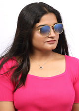 Bavincis Gemini Gold And Blue Gradient Edition Sunglasses