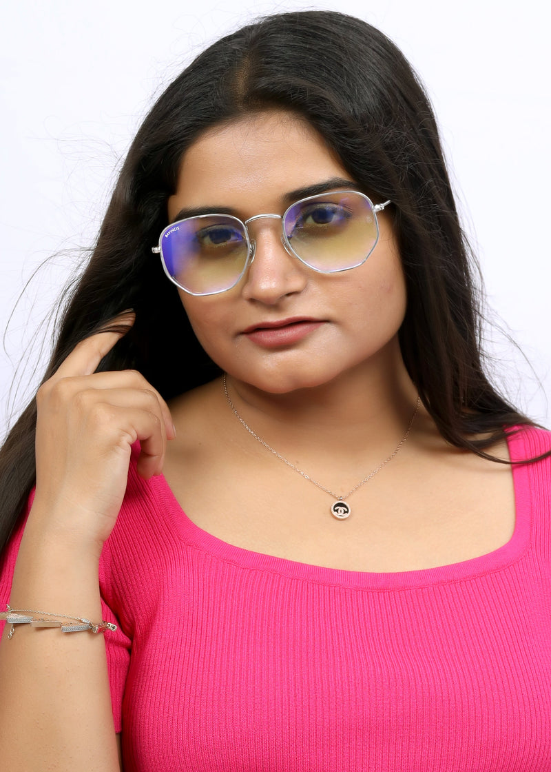 Bavincis Gemini silver and White AntiRay Edition Sunglasses