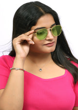 Bavincis Gemini Gold And Green Candy Edition Sunglasses