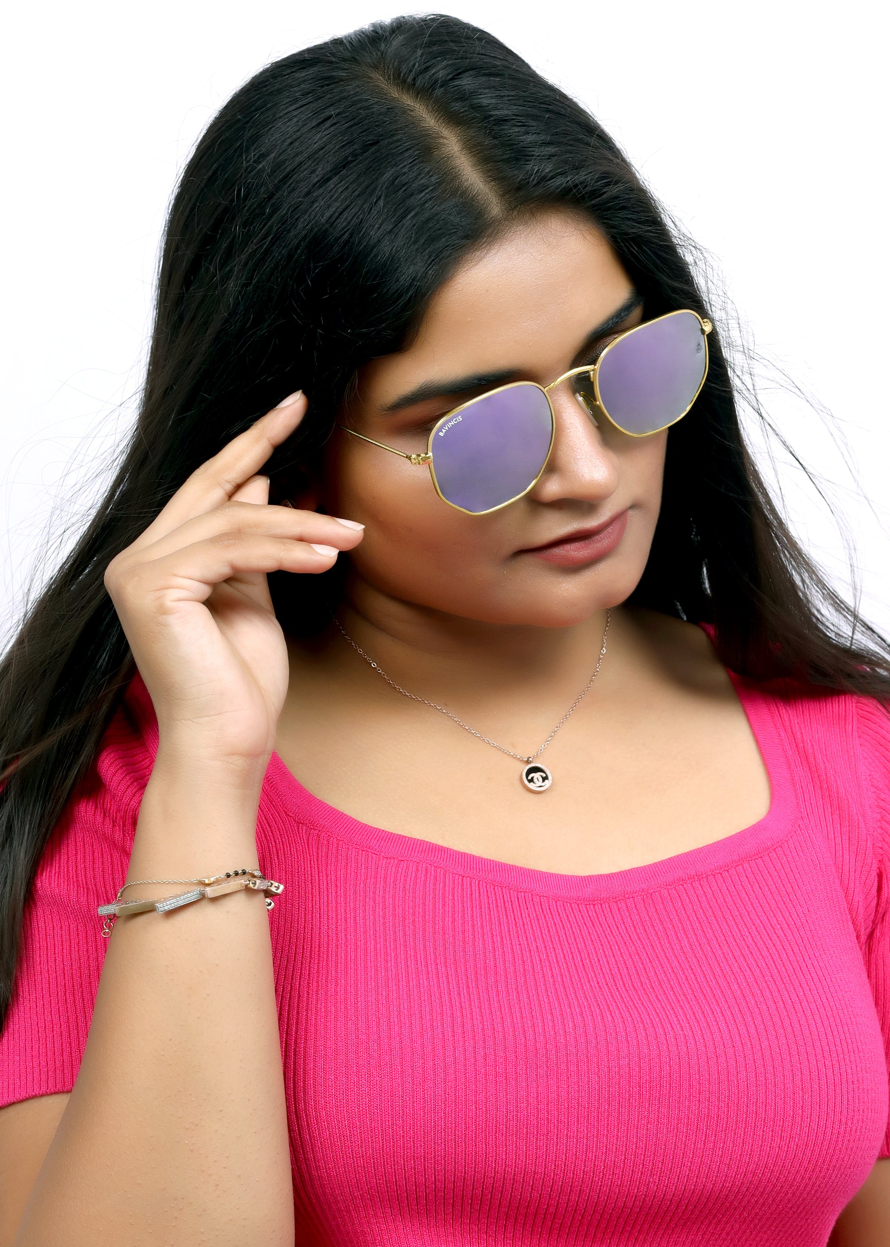 Bavincis Gemini Gold And Violet  Edition Sunglasses