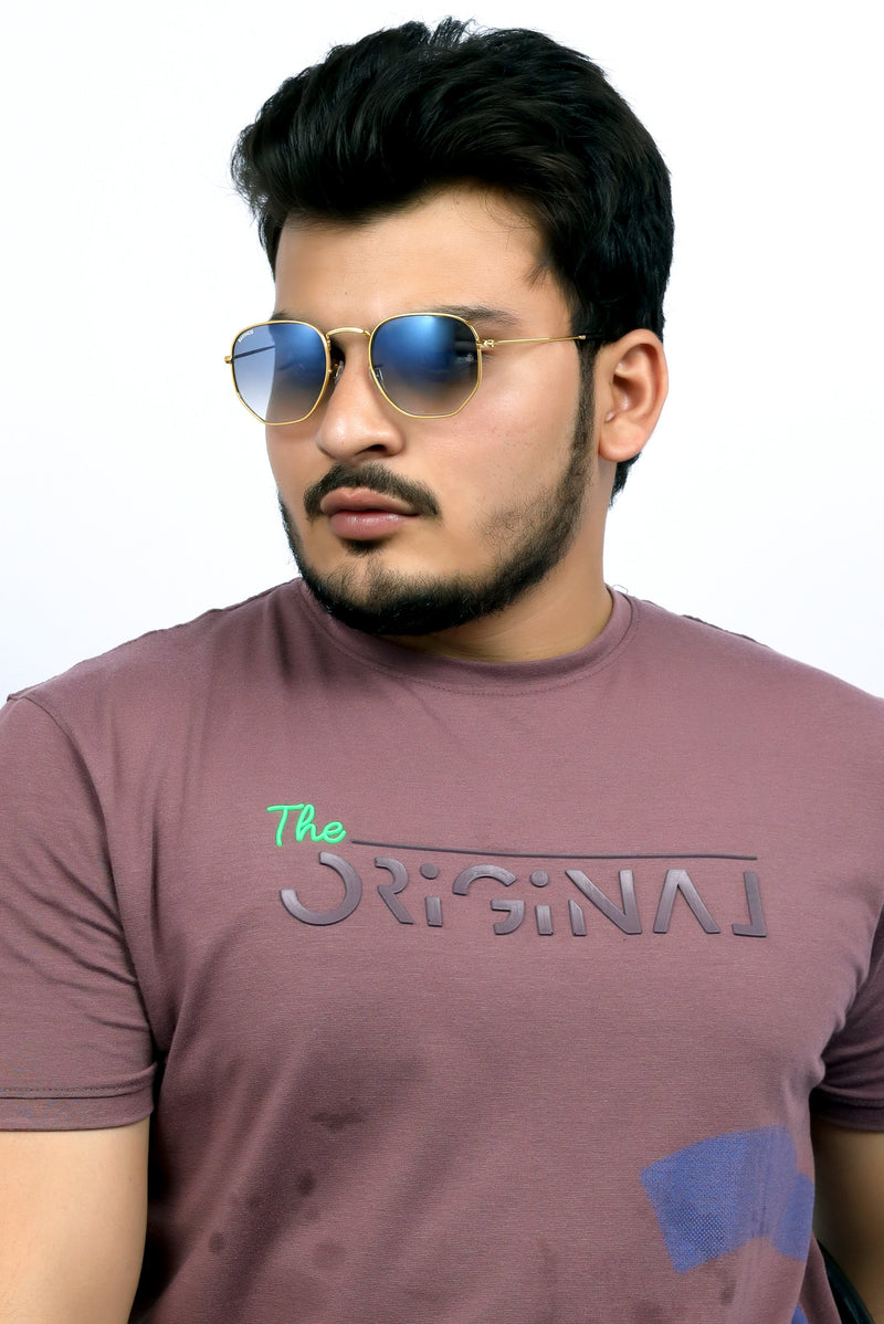 Bavincis Gemini Gold And Blue Gradient Edition Sunglasses