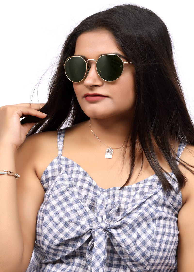 Bavincis Cooper Gold And Green Edition Sunglasses