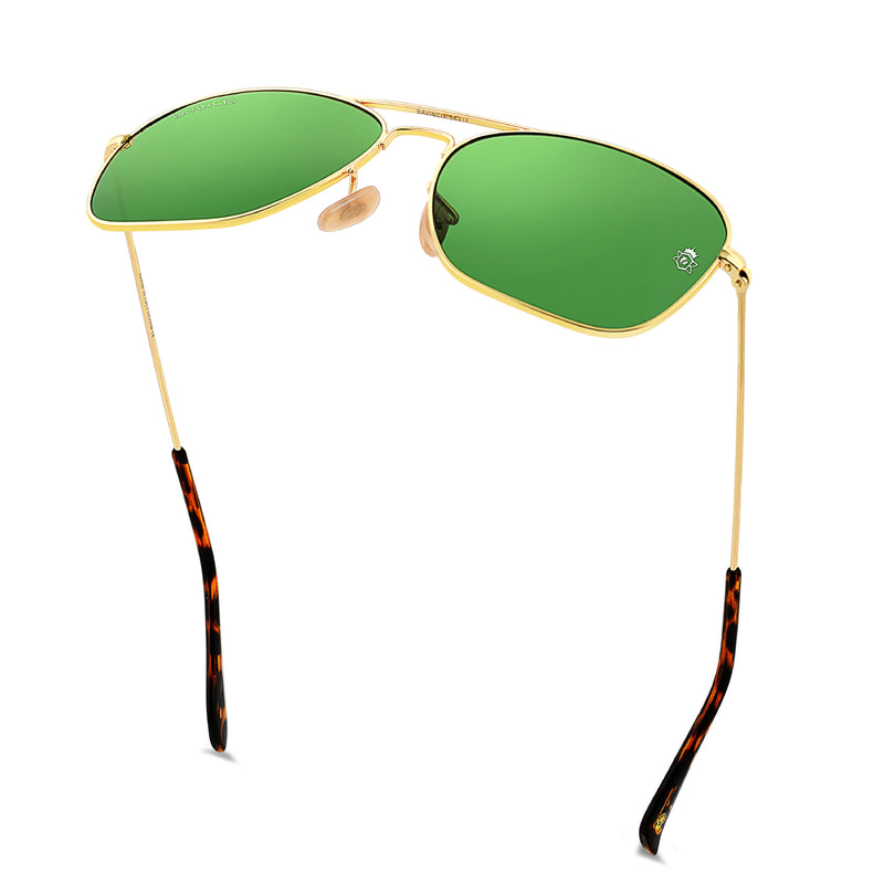 Bavincis Carloz Gold And Green Edition Sunglasses - BAVINCIS