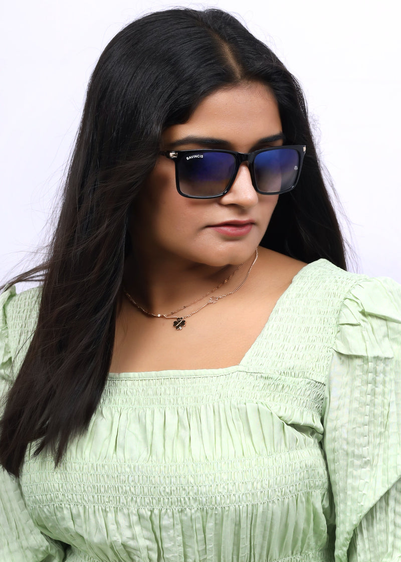 Bavincis Milano Black And Blue Gradient Edition Sunglasses