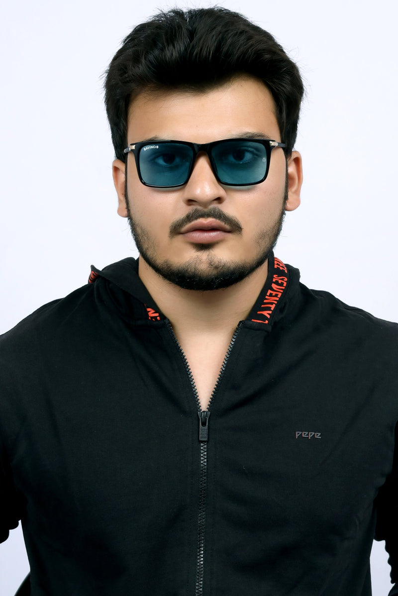 Bavincis  Milano Black And Blue Edition Sunglasses