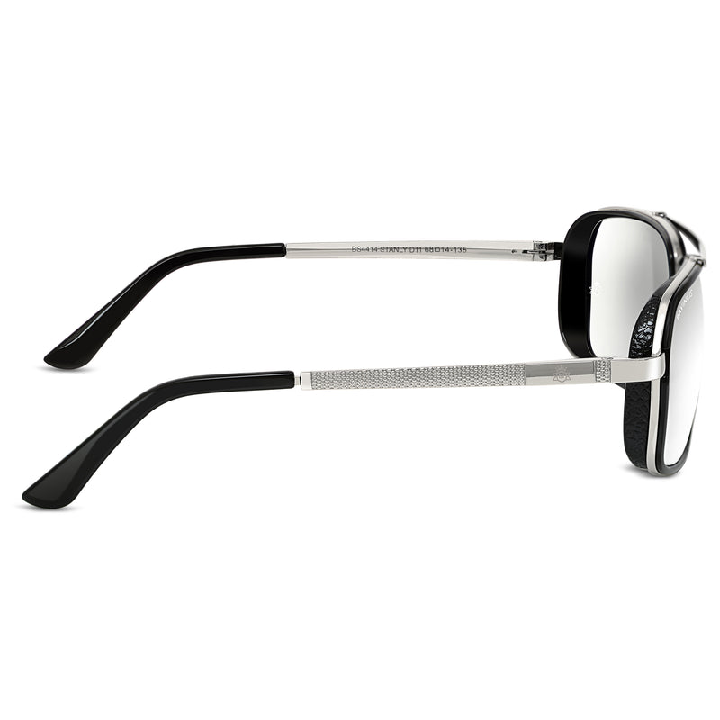 Bavincis Stanly D11 Silver And White Antiray Edition Sunglasses