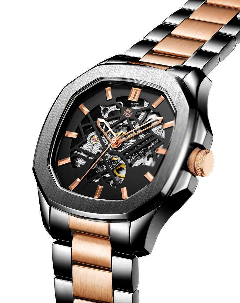 Bavincis Casenova Rose Gold and Black I Automatic Watch - BAVINCIS