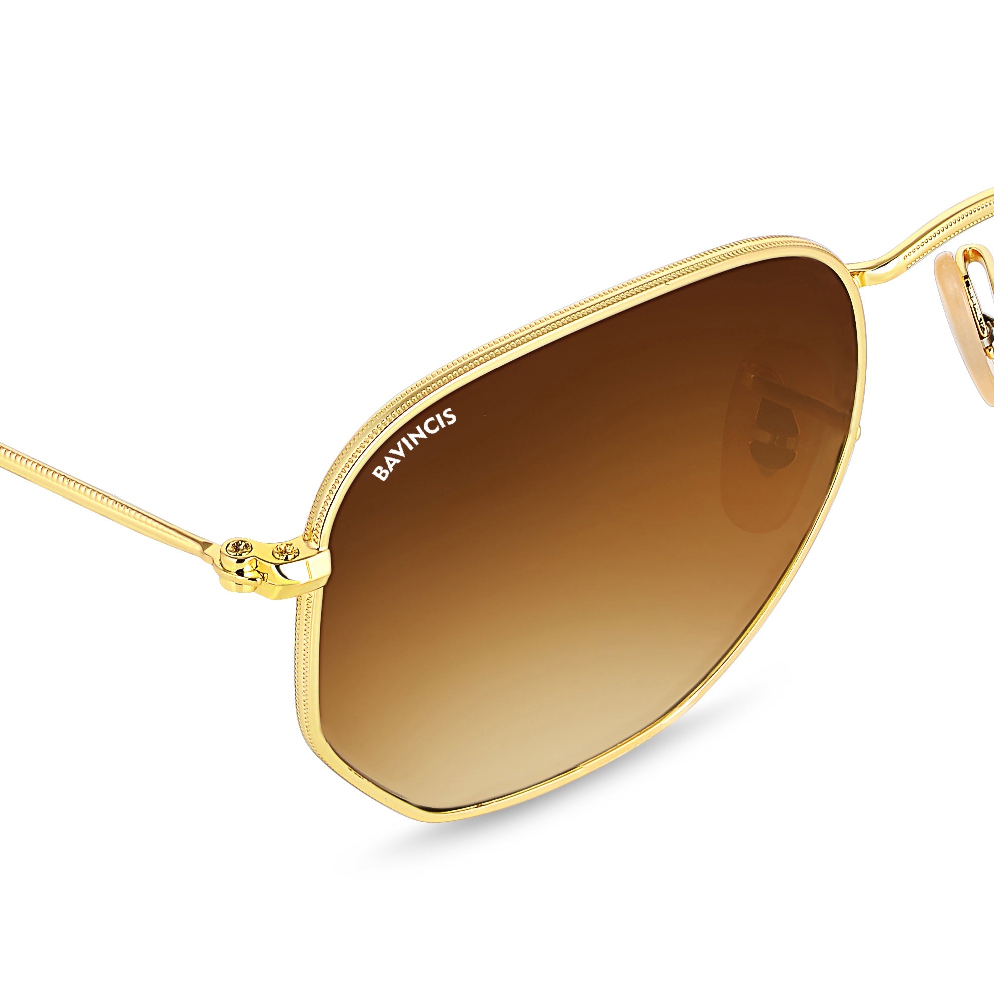 Bavincis Gemini Gold And Brown Gradient Edition Sunglasses