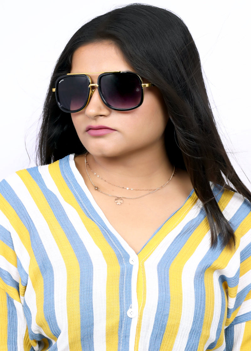 Bavincis Spectral Gold And Gray Gradient Edition Sunglasses