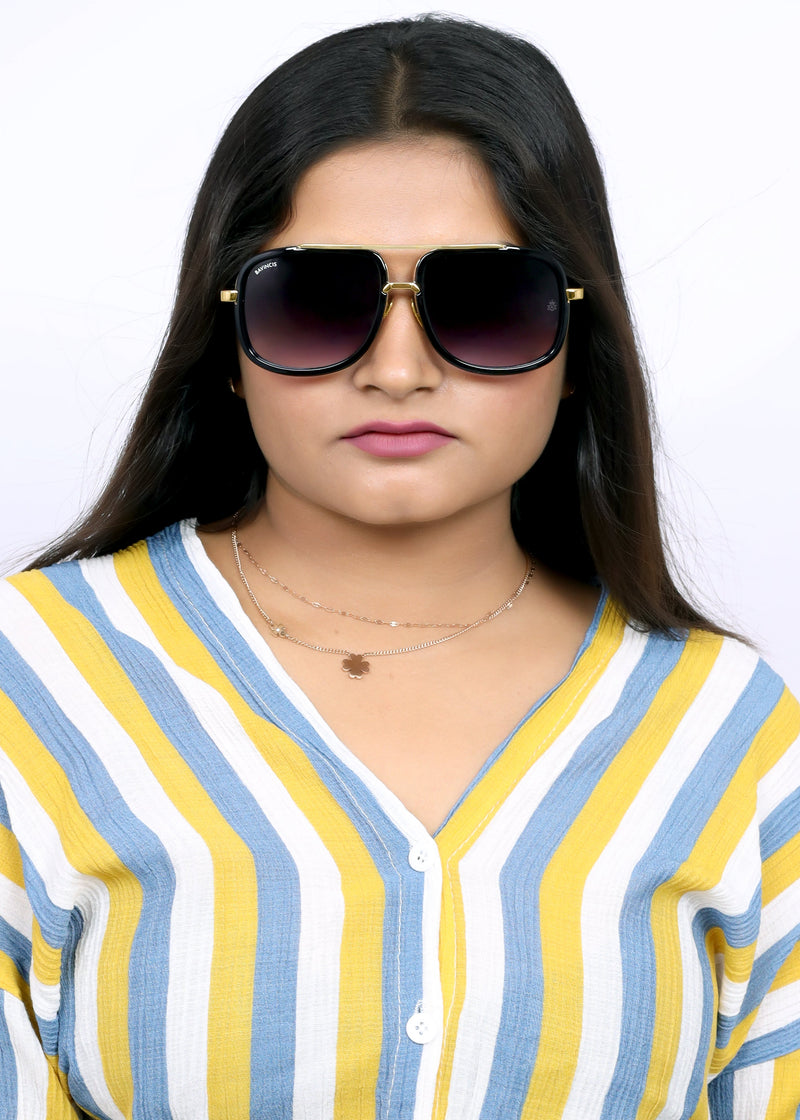 Bavincis Spectral Gold And Gray Gradient Edition Sunglasses