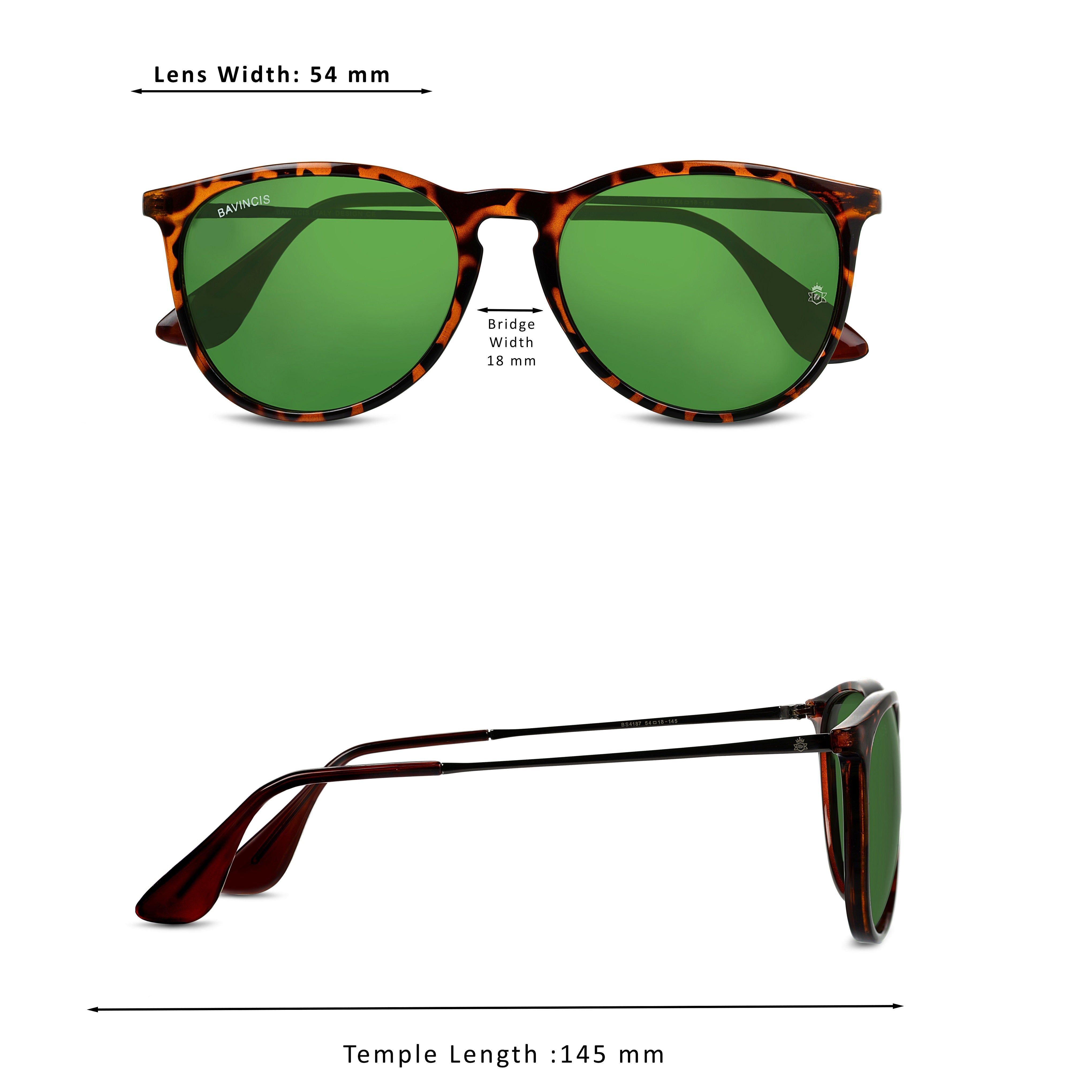 Bavincis Gracy T Brown And Green Edition Sunglasses - BAVINCIS