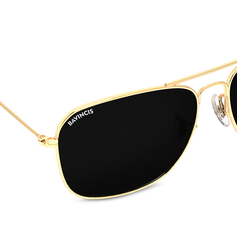 Bavincis Carloz Gold And Black Edition Sunglasses