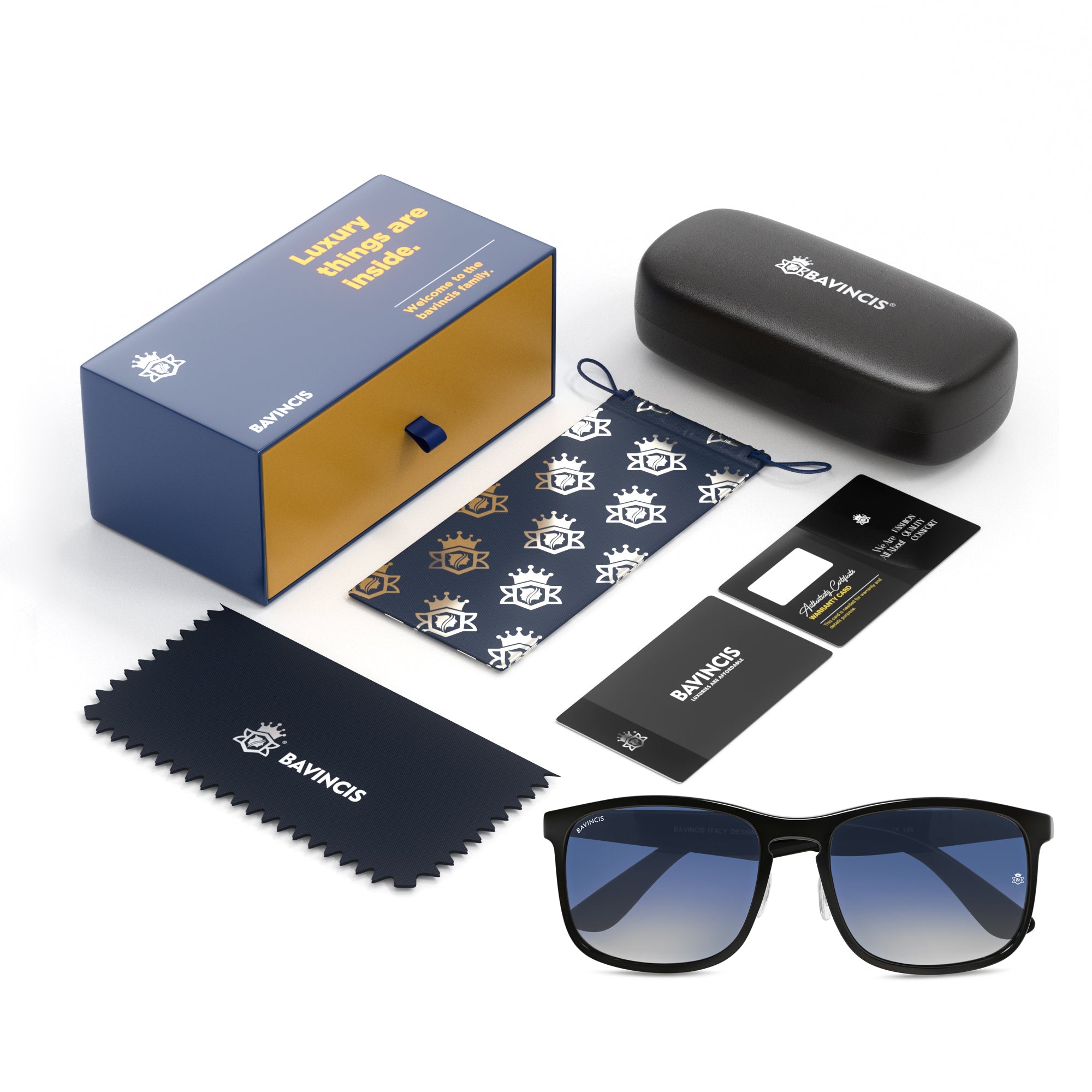 Bavincis Austen Black And Blue Gradient Edition Sunglasses