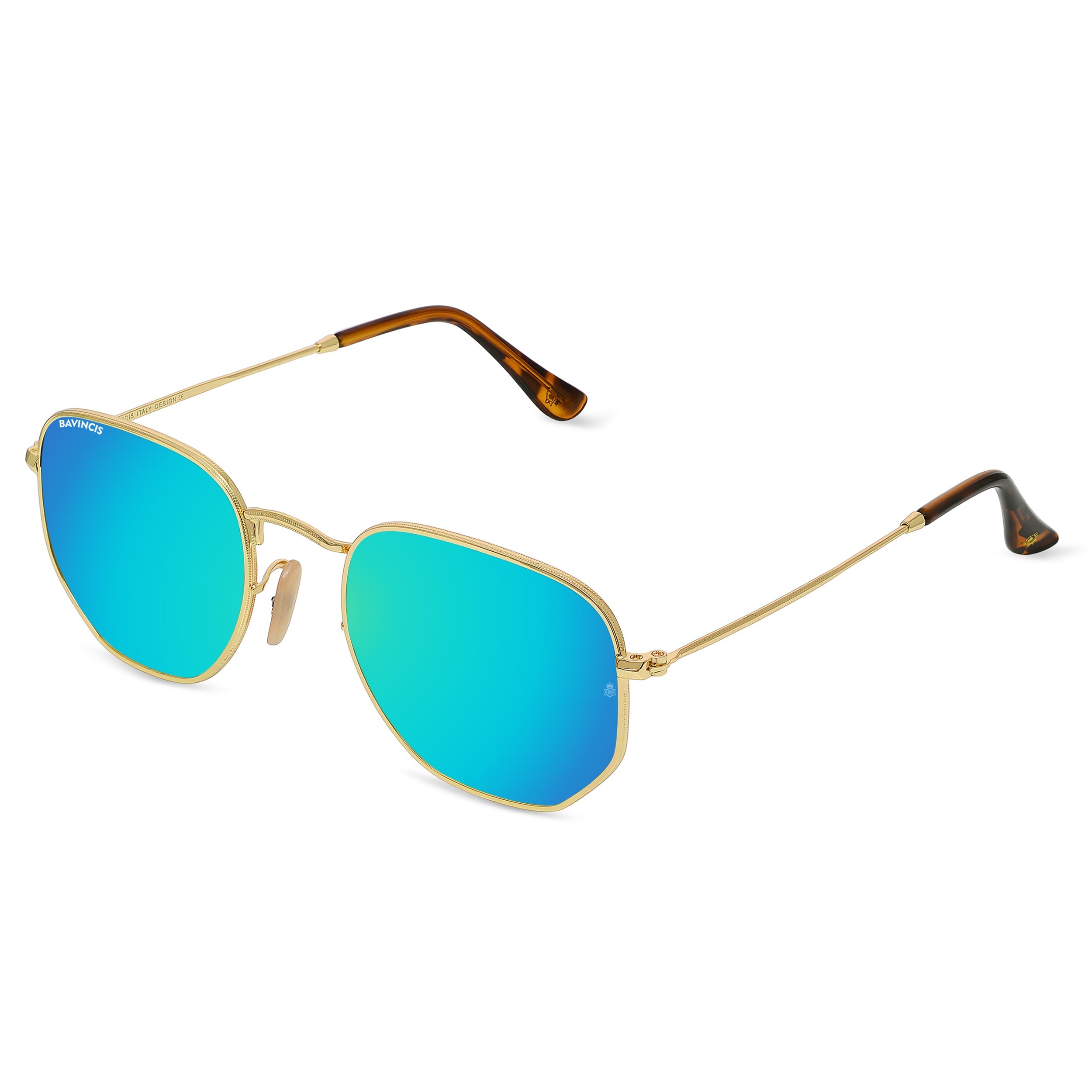 Bavincis Gemini Gold And Blue Mercury Edition Sunglasses