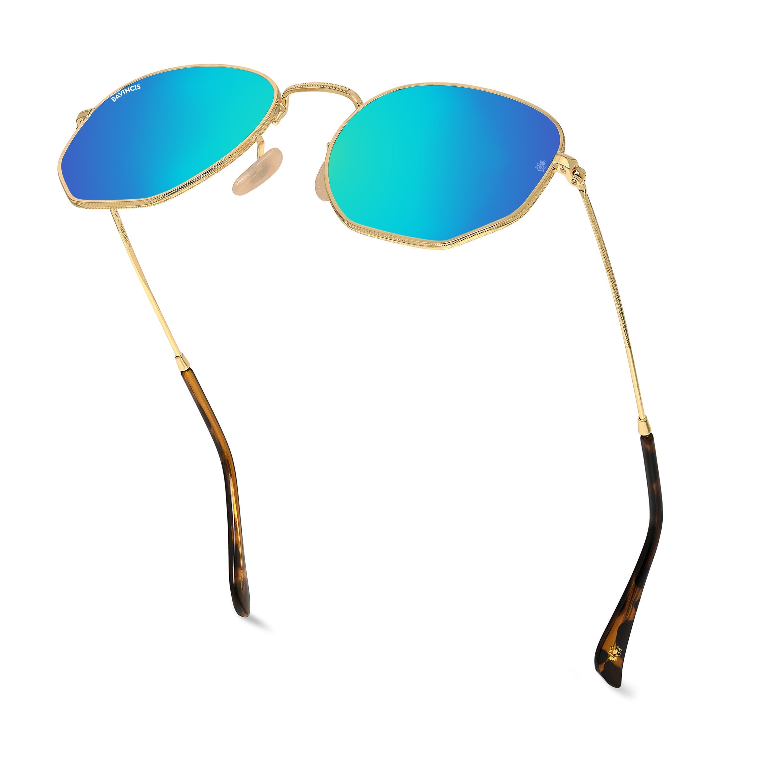 Bavincis Gemini Gold And Blue Mercury Edition Sunglasses