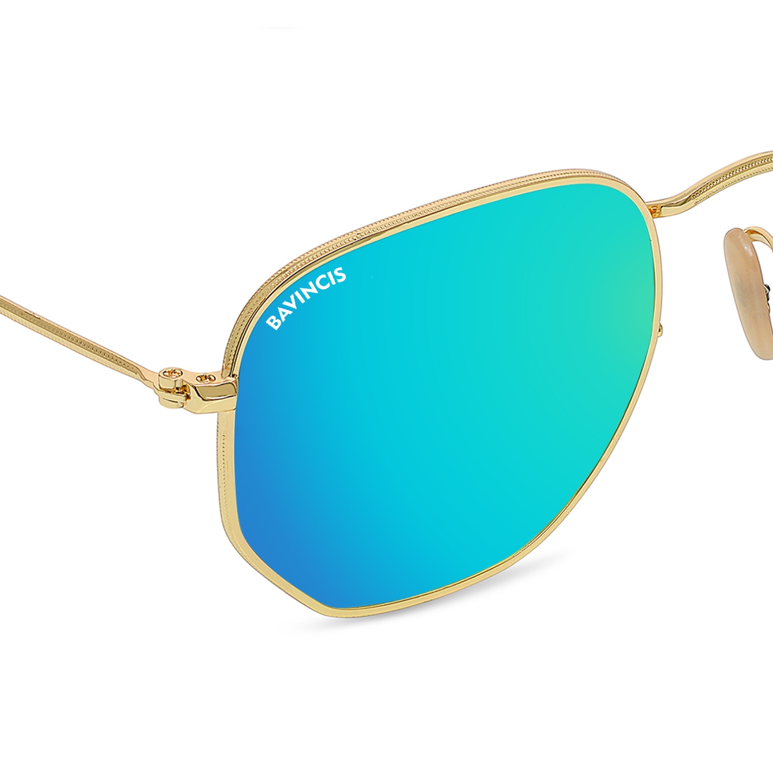 Bavincis Gemini Gold And Blue Mercury Edition Sunglasses