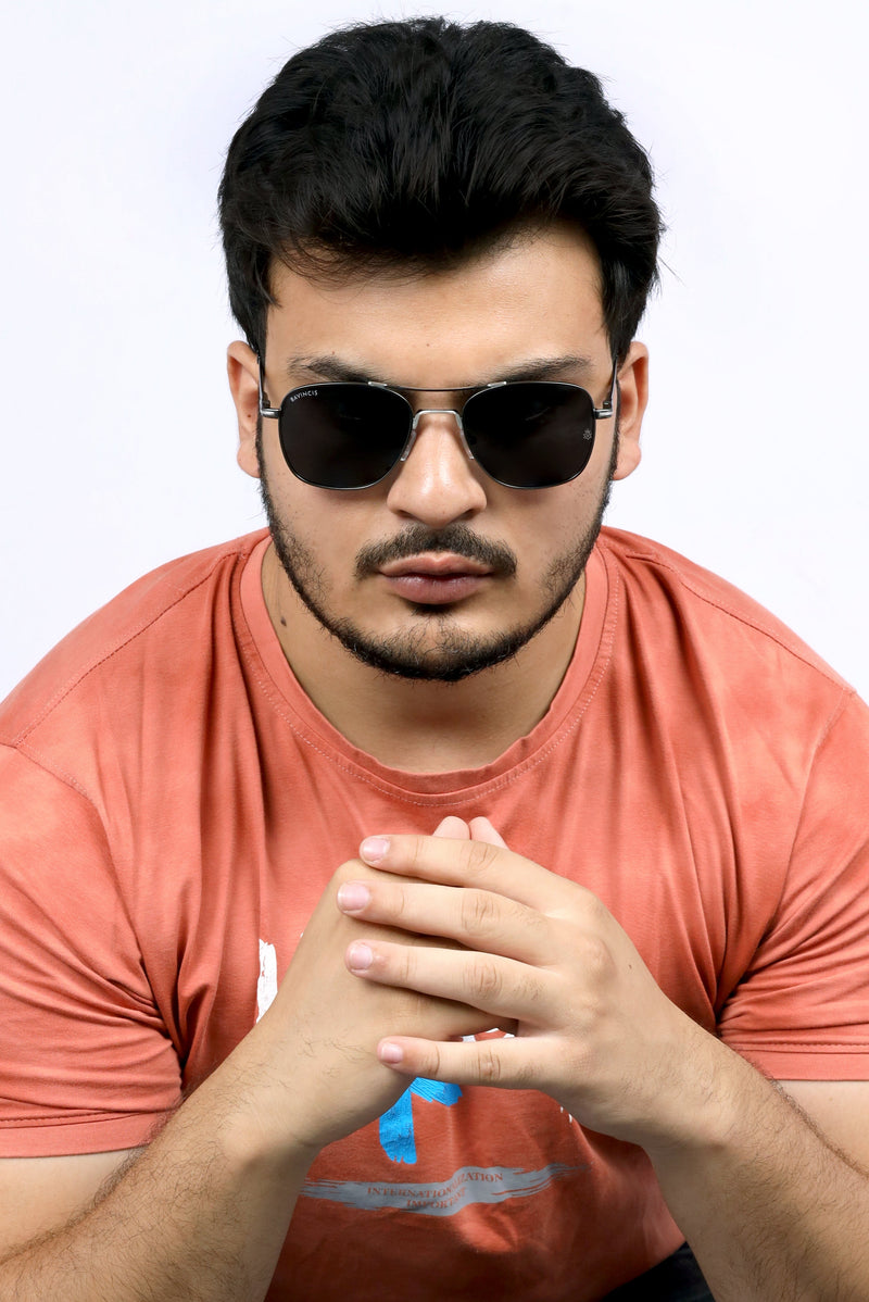 Bavincis Focal Silver And Black Edition Sunglasses