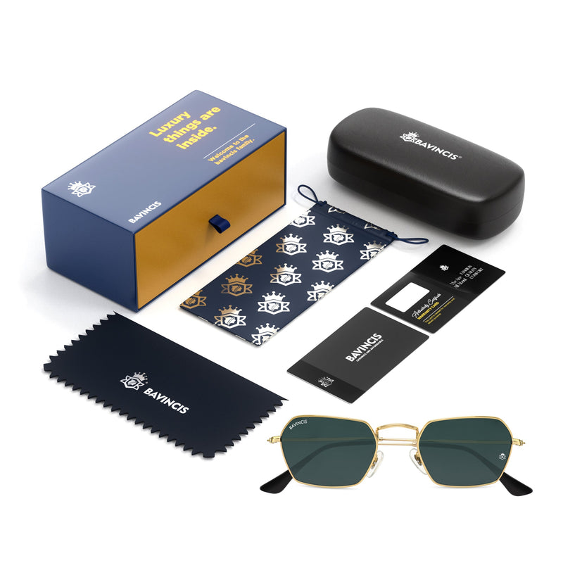 Bavincis Delight Gold And Black Edition Sunglasses