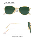 Bavincis Gracia Gold And Green Edition Sunglasses