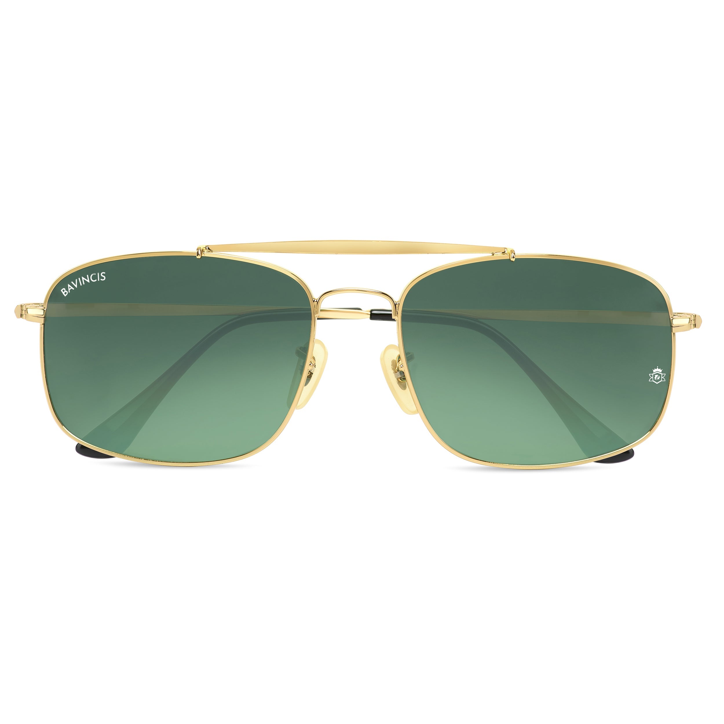 Bavincis Linford Gold And Green Gradient Edition Sunglasses