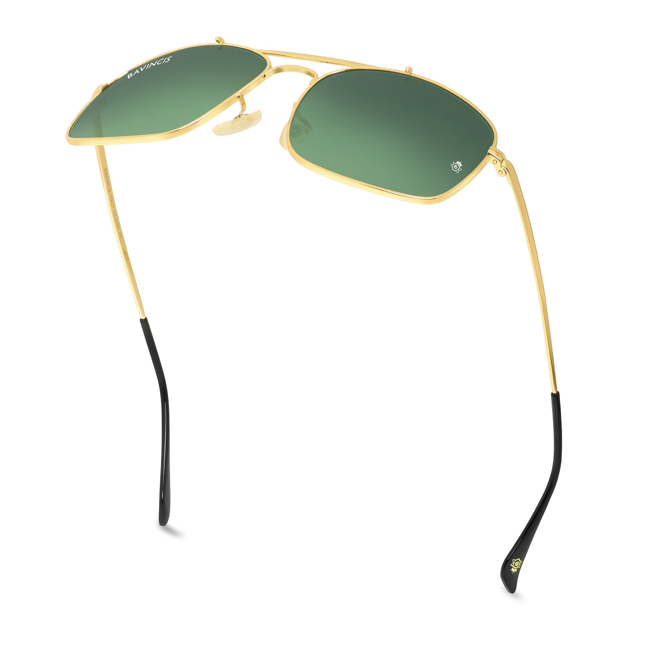 Bavincis Linford Gold And Green Gradient Edition Sunglasses