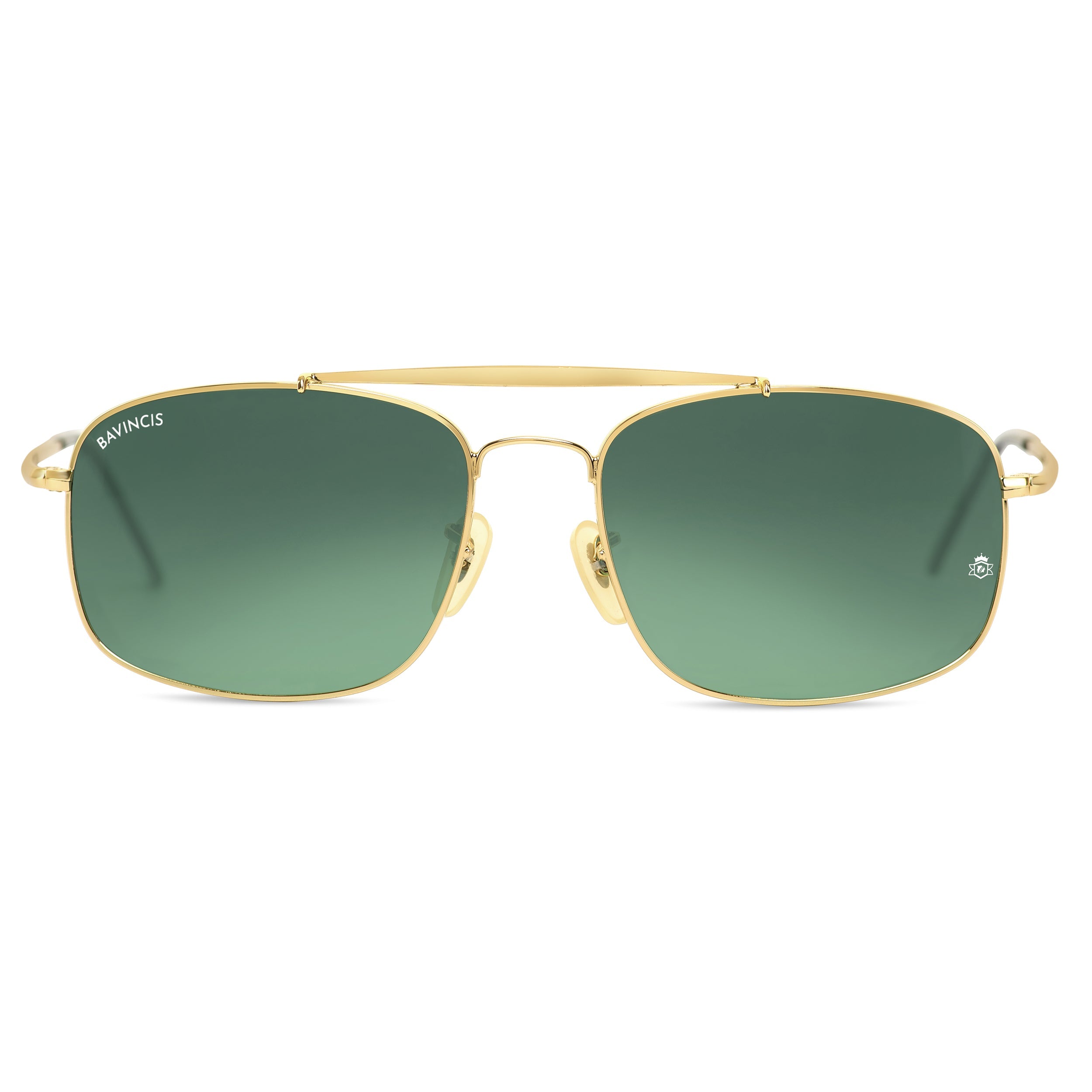 Bavincis Linford Gold And Green Gradient Edition Sunglasses