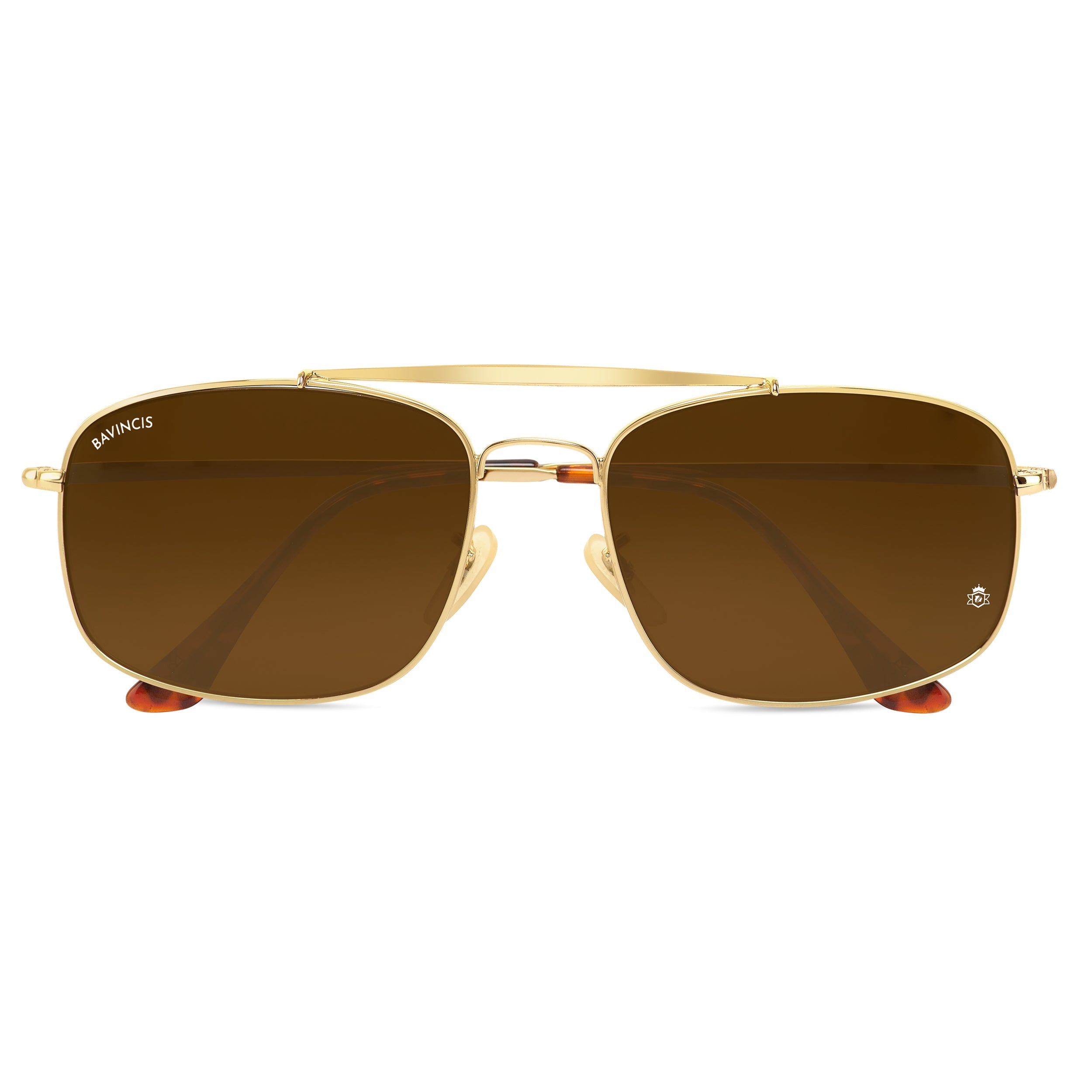 Bavincis Linford Gold And Brown Edition Sunglasses