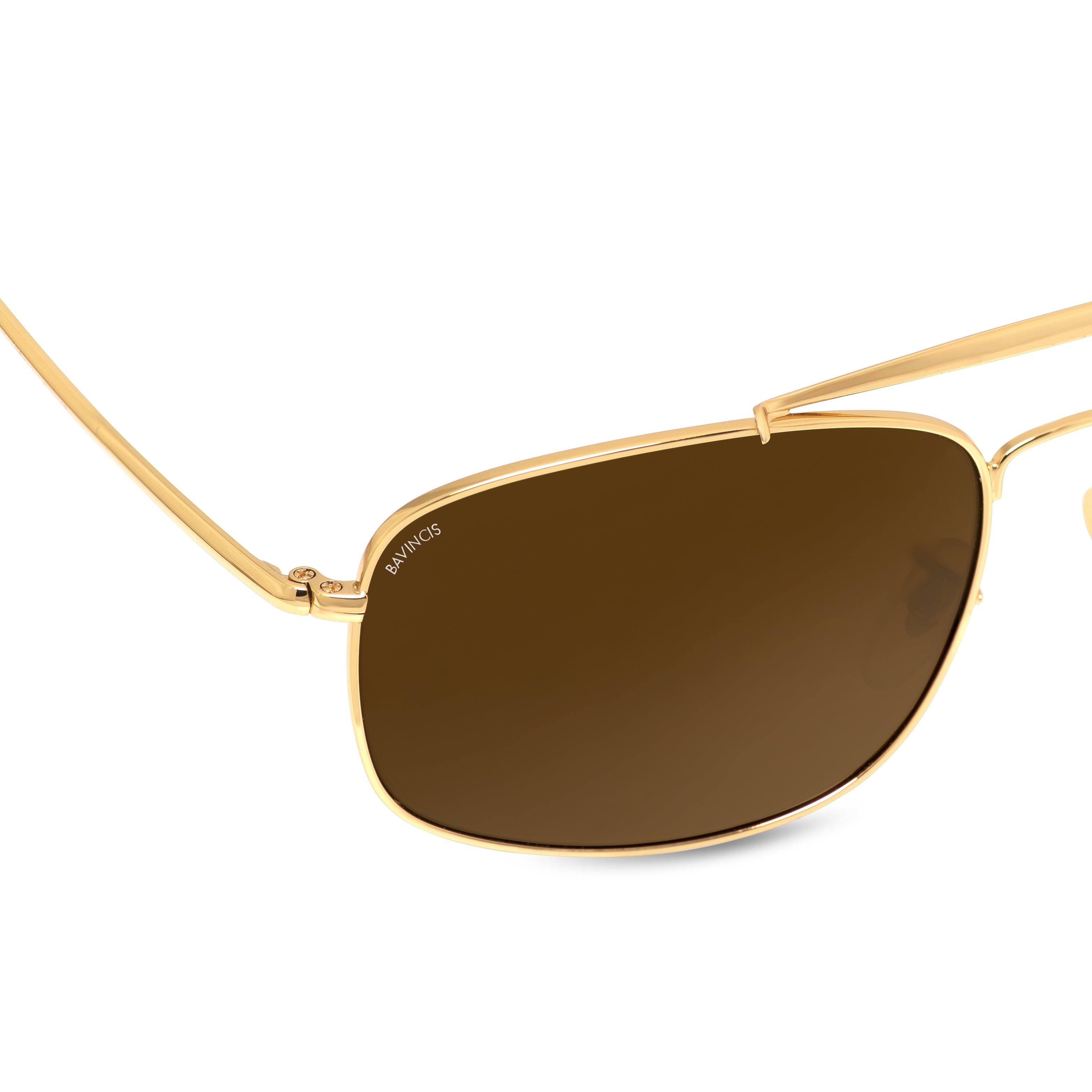 Bavincis Linford Gold And Brown Edition Sunglasses