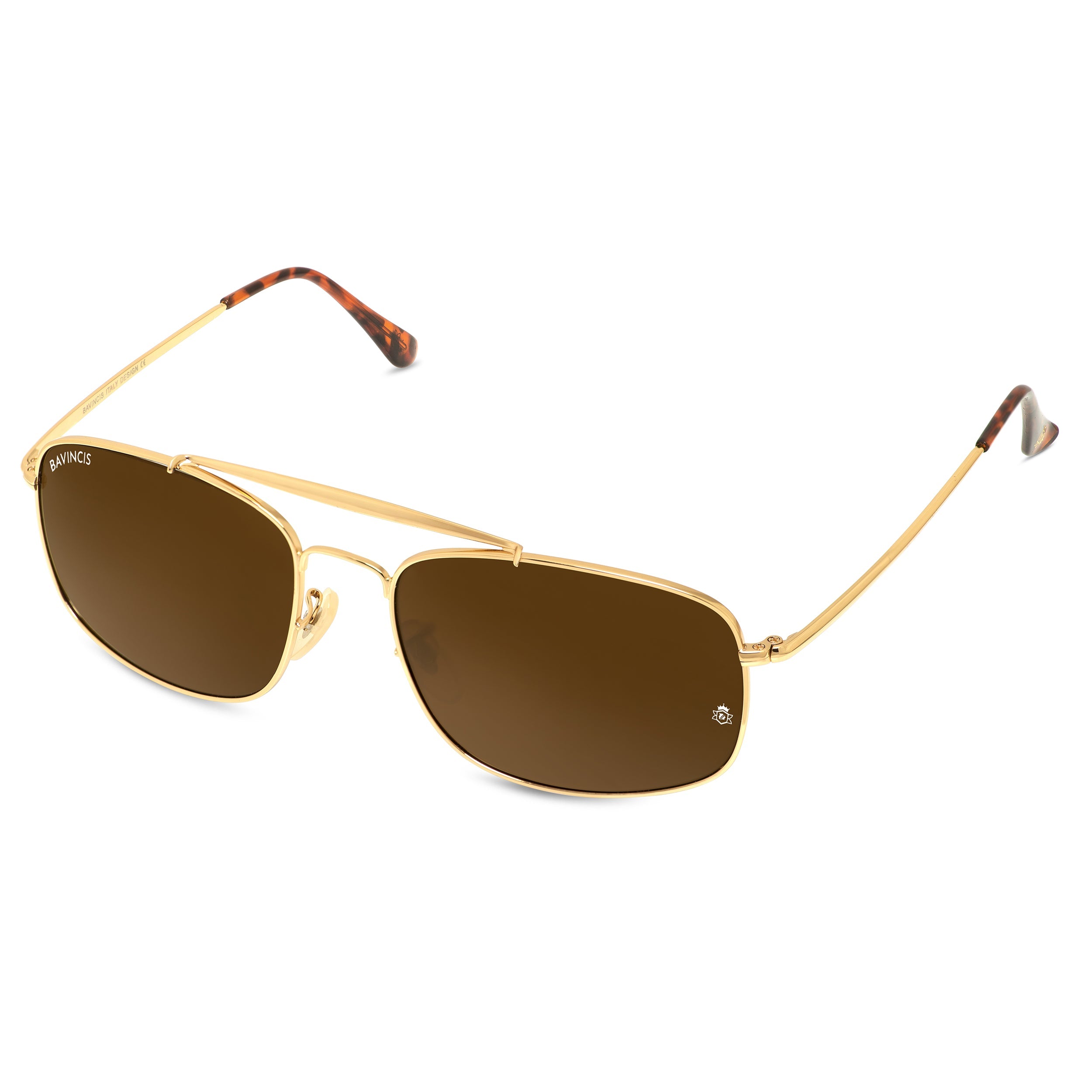 Bavincis Linford Gold And Brown Edition Sunglasses