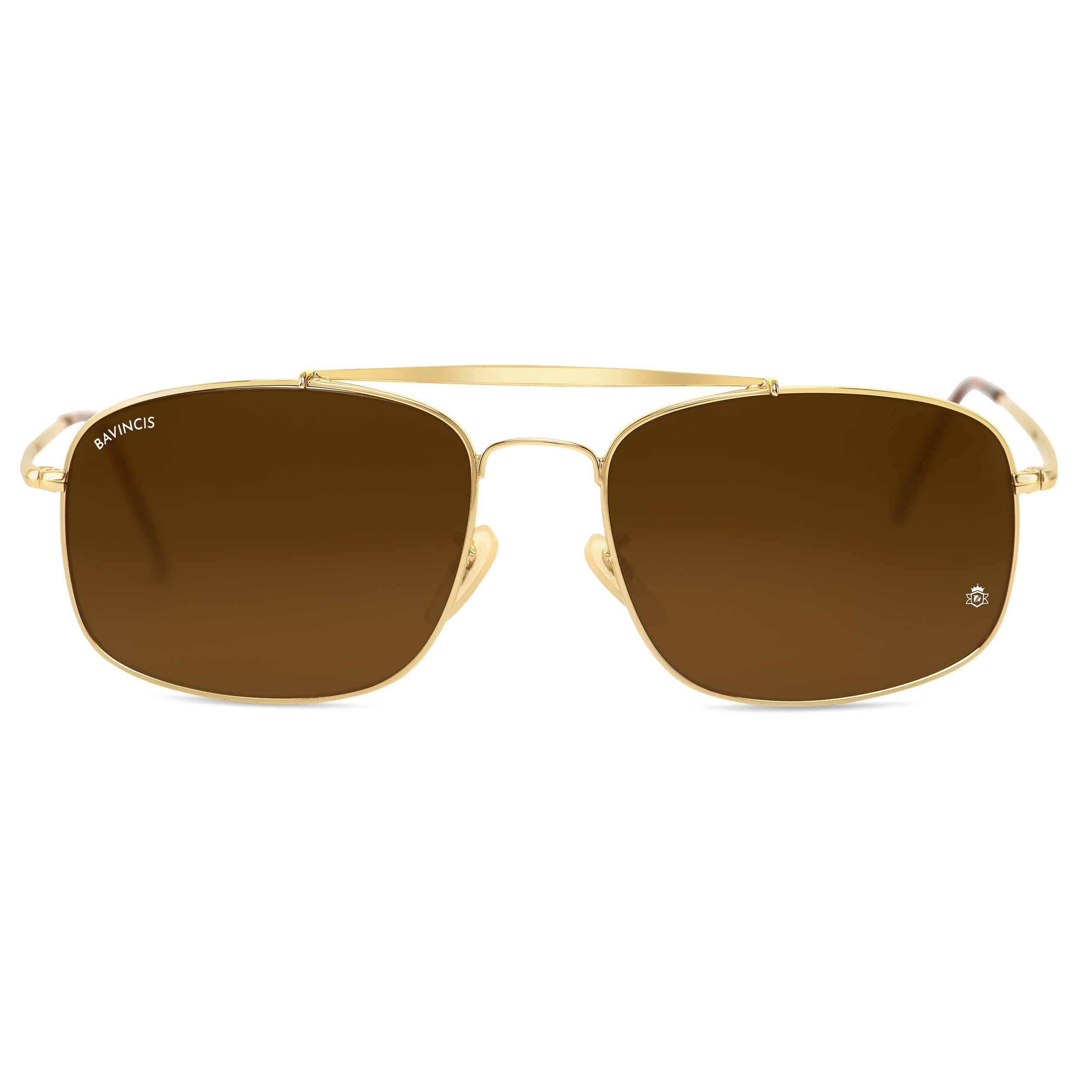 Bavincis Linford Gold And Brown Edition Sunglasses