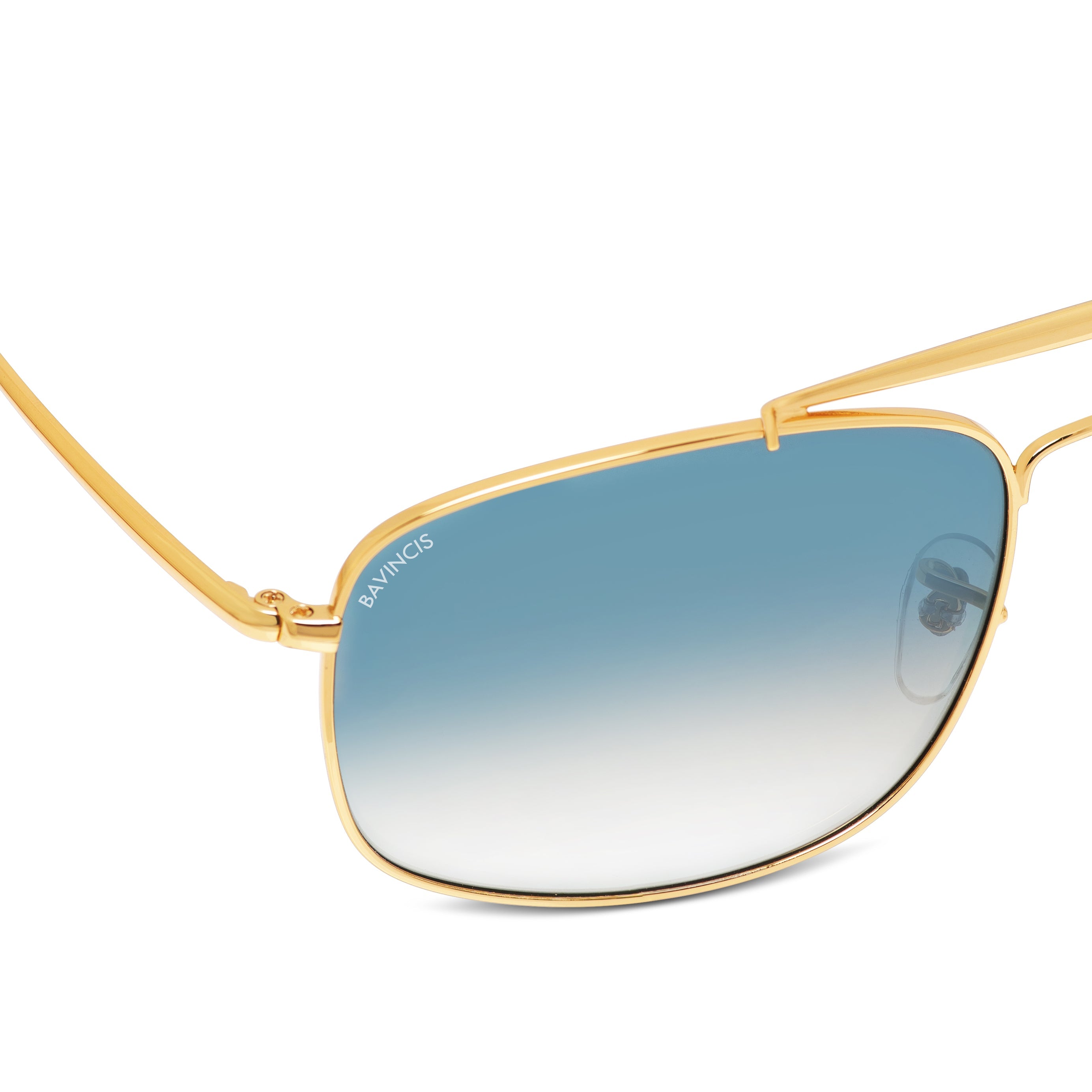 Bavincis Linford Gold And Blue Gradient Edition Sunglasses