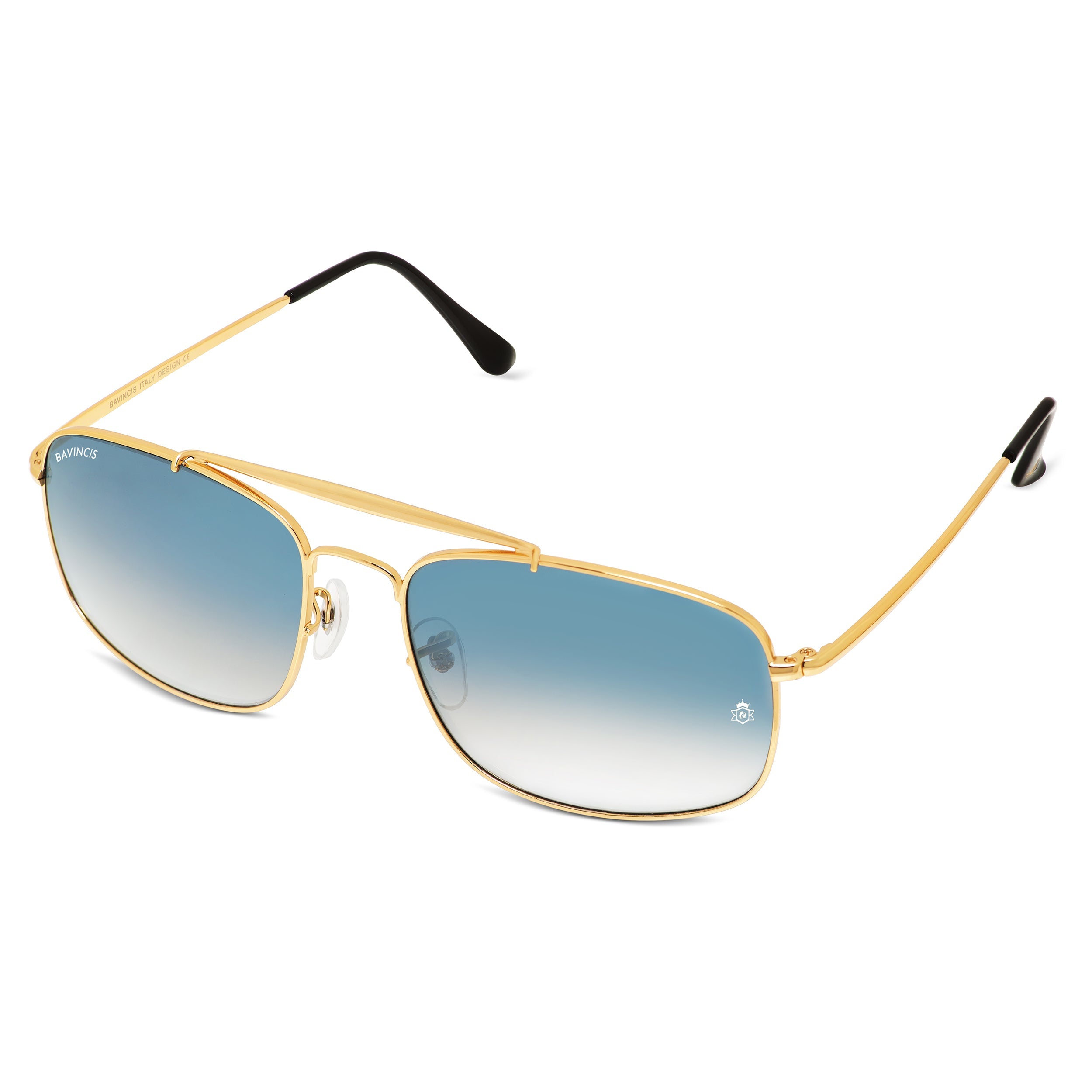 Bavincis Linford Gold And Blue Gradient Edition Sunglasses