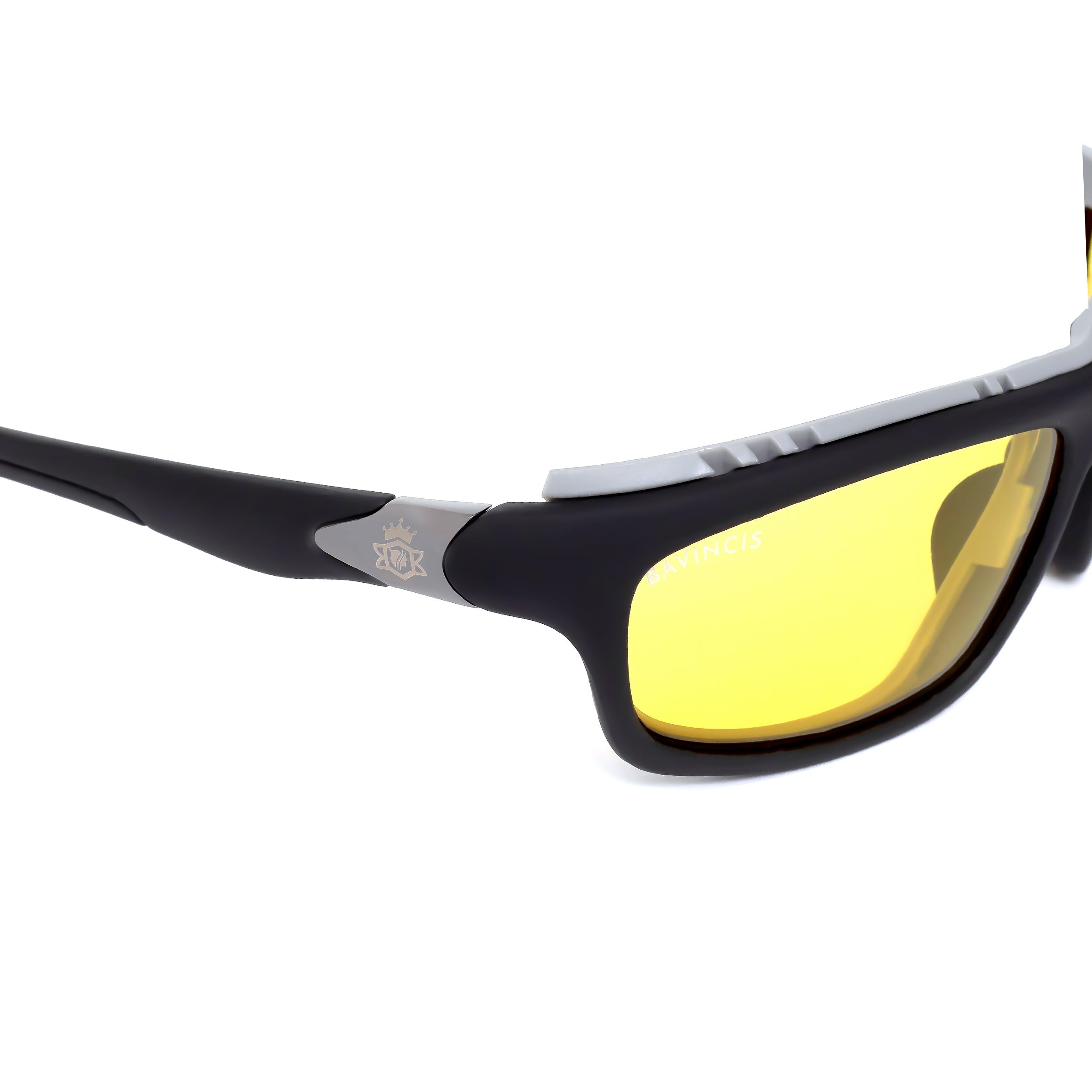 Bavincis Albert Black and Yellow Sports Edition Sunglasses