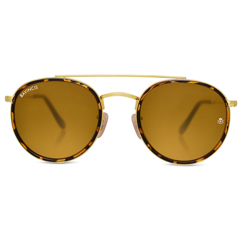 Bavincis Joyce T.Gold And Brown Edition sunglasses - BAVINCIS