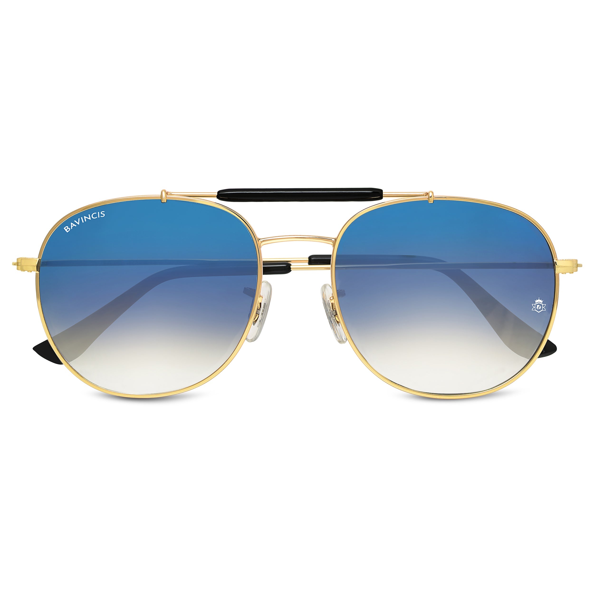 Bavincis Caliber Gold And Blue Gradient Edition sunglasses