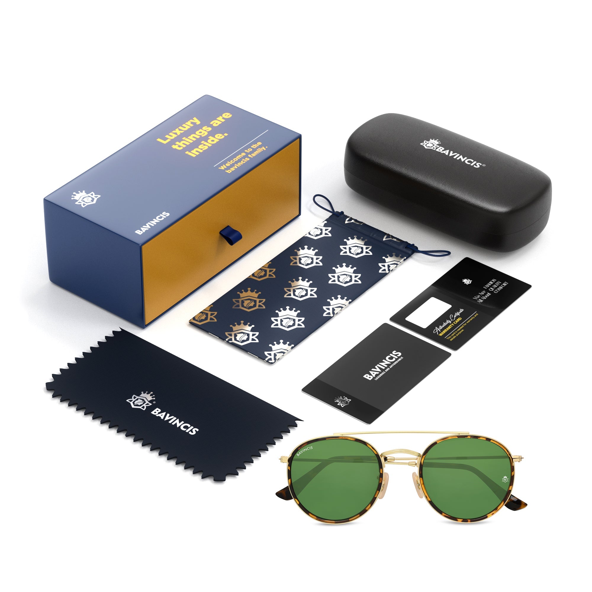 Bavincis Joyce T.Gold And Green Edition sunglasses