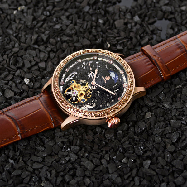 Bavincis Knox Black and Brown I Automatic Watch