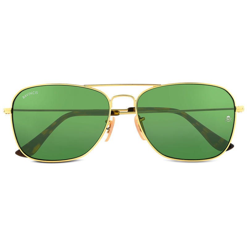 Bavincis Carloz Gold And Green Edition Sunglasses - BAVINCIS