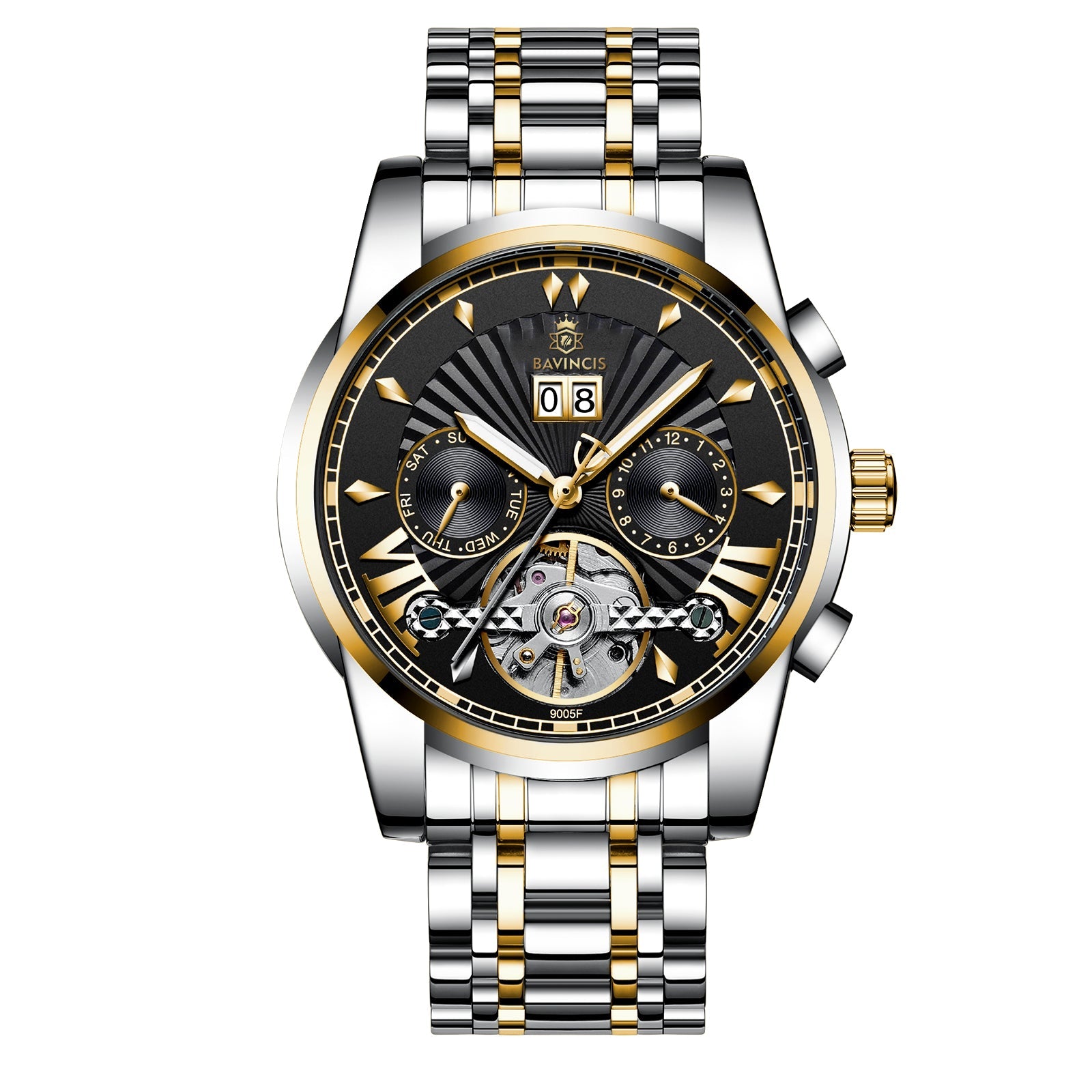 Bavincis Milgaus Gold And Black I Automatic Watch - BAVINCIS