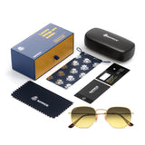 Bavincis Gemini Gold And Green Gradient Edition Sunglasses