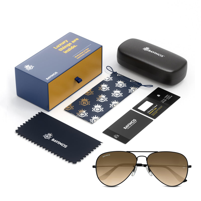 Bavincis Tommy Black And Brown Gradient Edition Sunglasses